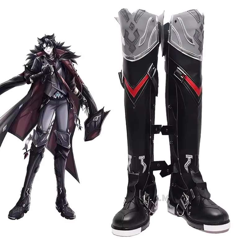 Jogos genshin impacto mais recente wriothesley cosplay sapatos botas fontaine role play halloween carnaval feminino masculino traje festa adereços
