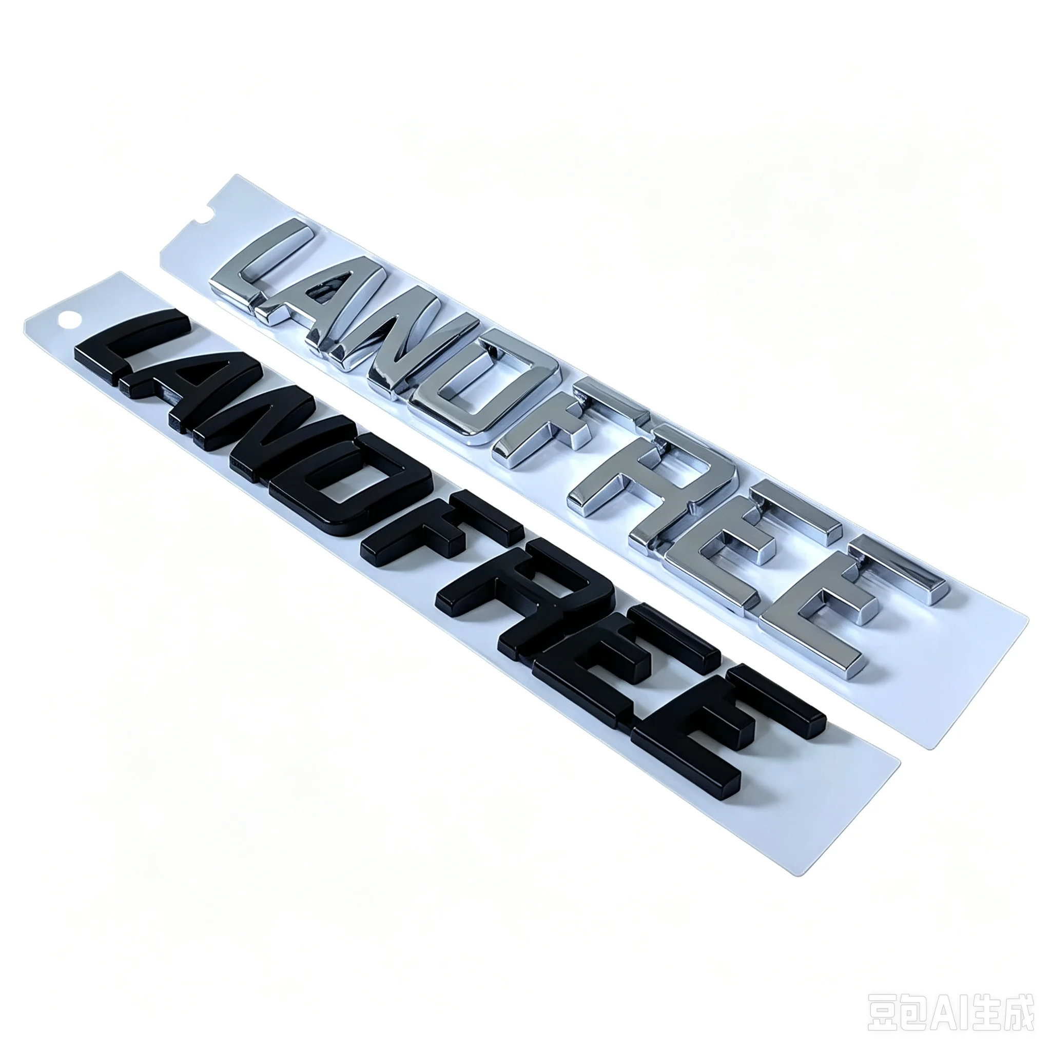 3D LAND FREE Alphabet Badge Car Front Bumper Emblem Sticker Exterior Modification Accessories for Toyota Land Cruiser LC200
