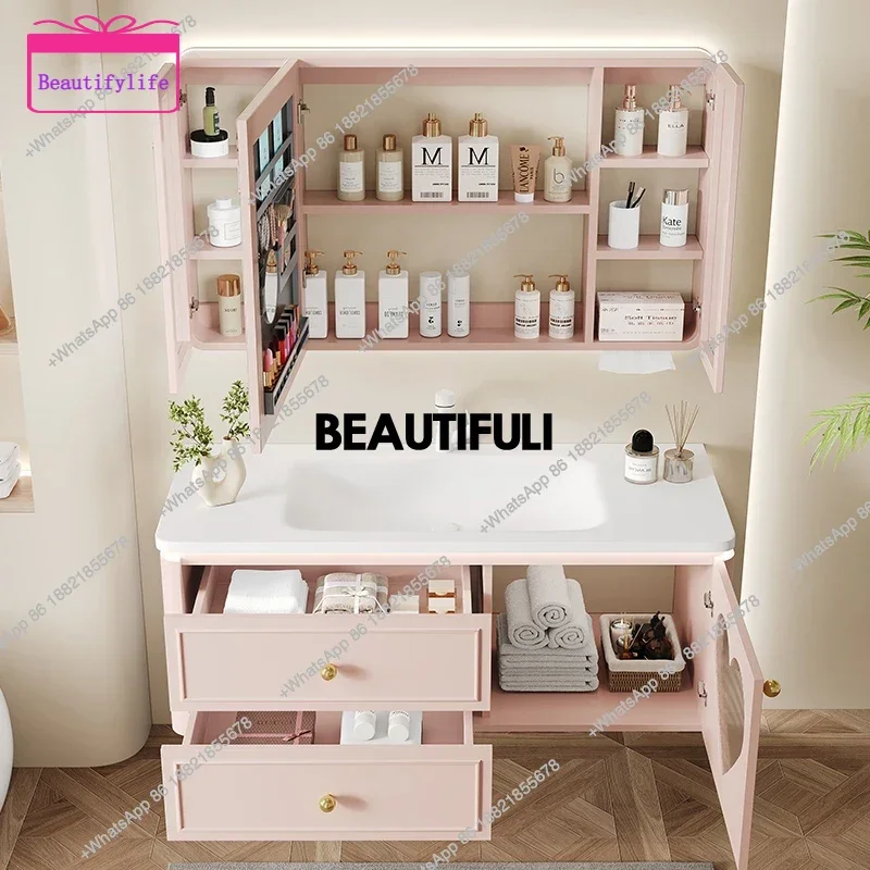 YL Modern Bedroom Bathroom Cabinet Toilet Dressers Wardrobes Perfume Partitions Cupboard Mirror Shelves Vestidores Home Furnit