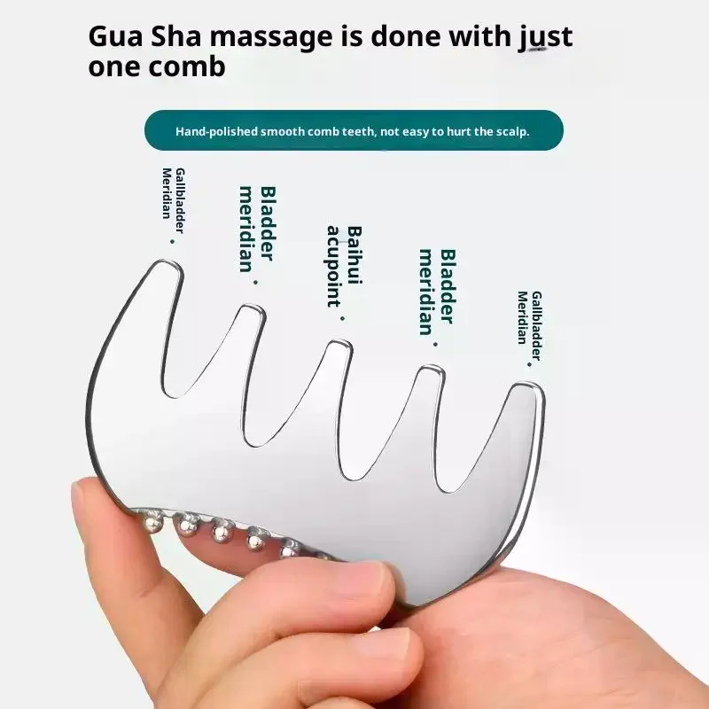 Доска Гуаша Массаж Гуаша для лица Массажер для тела из нержавеющей стали Скребок для лица SPA Гуаша Скребок для шеи и спины