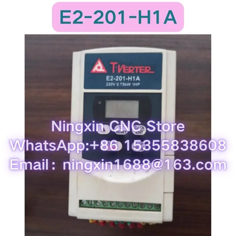 Second-hand E2-201-H1A inverter Functional test OK Fast delivery
