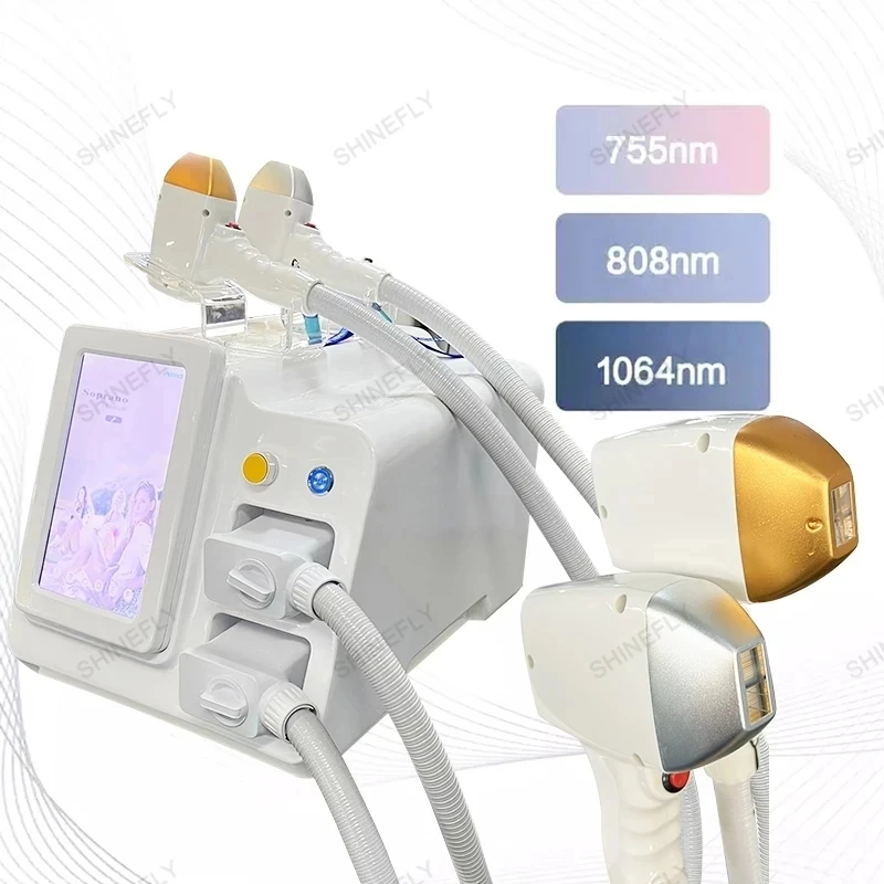 The Newt 808nm Diode Laser Hair Removal Machine Depilation Equipment Three Wavelengths Ice Titanium Device Professional