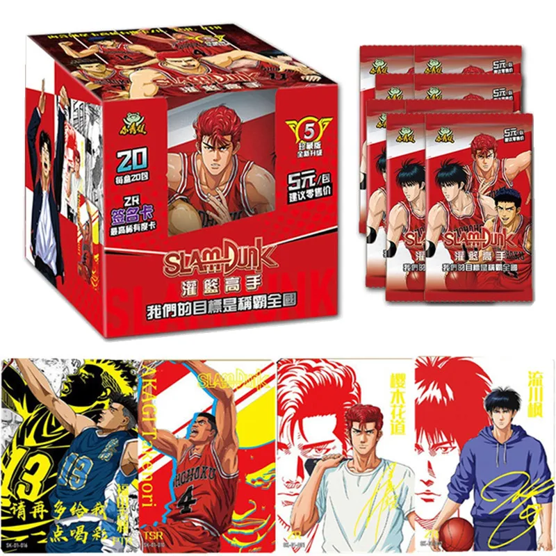 

2022 New Slam Dunk Card Hanamichi Sakuragi Rukawa Kaede Akagi Takenori Miyagi Ryota Kids Toys Girl Boy Collection Christmas Gift