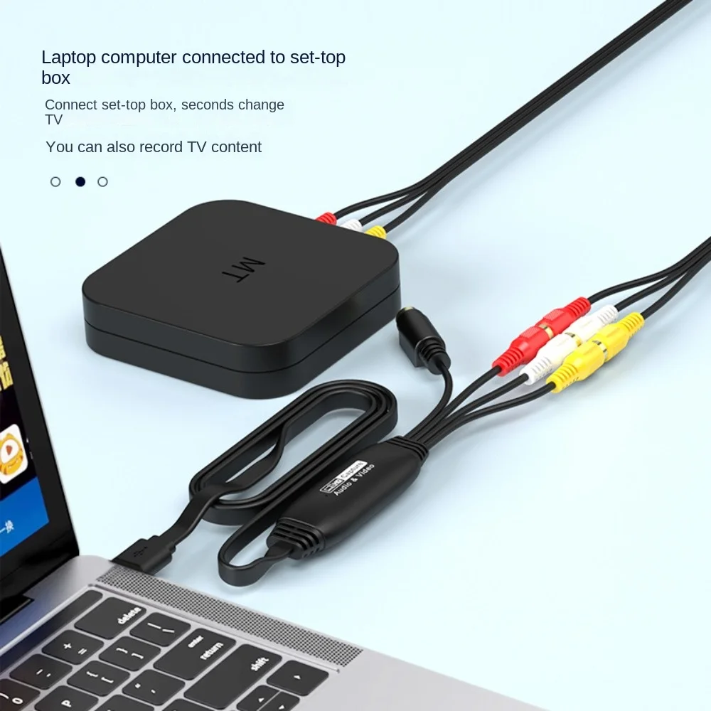 USB Video Capture Card Drive-Free AV Signal Capture Data Collector Supports 1080p Windows System Mac