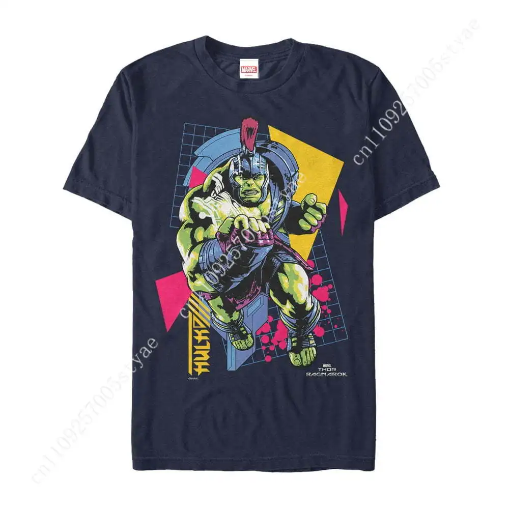 

Men's Marvel Thor: Ragnarok Hulk Retro Graphic Tee Navy Blue Medium