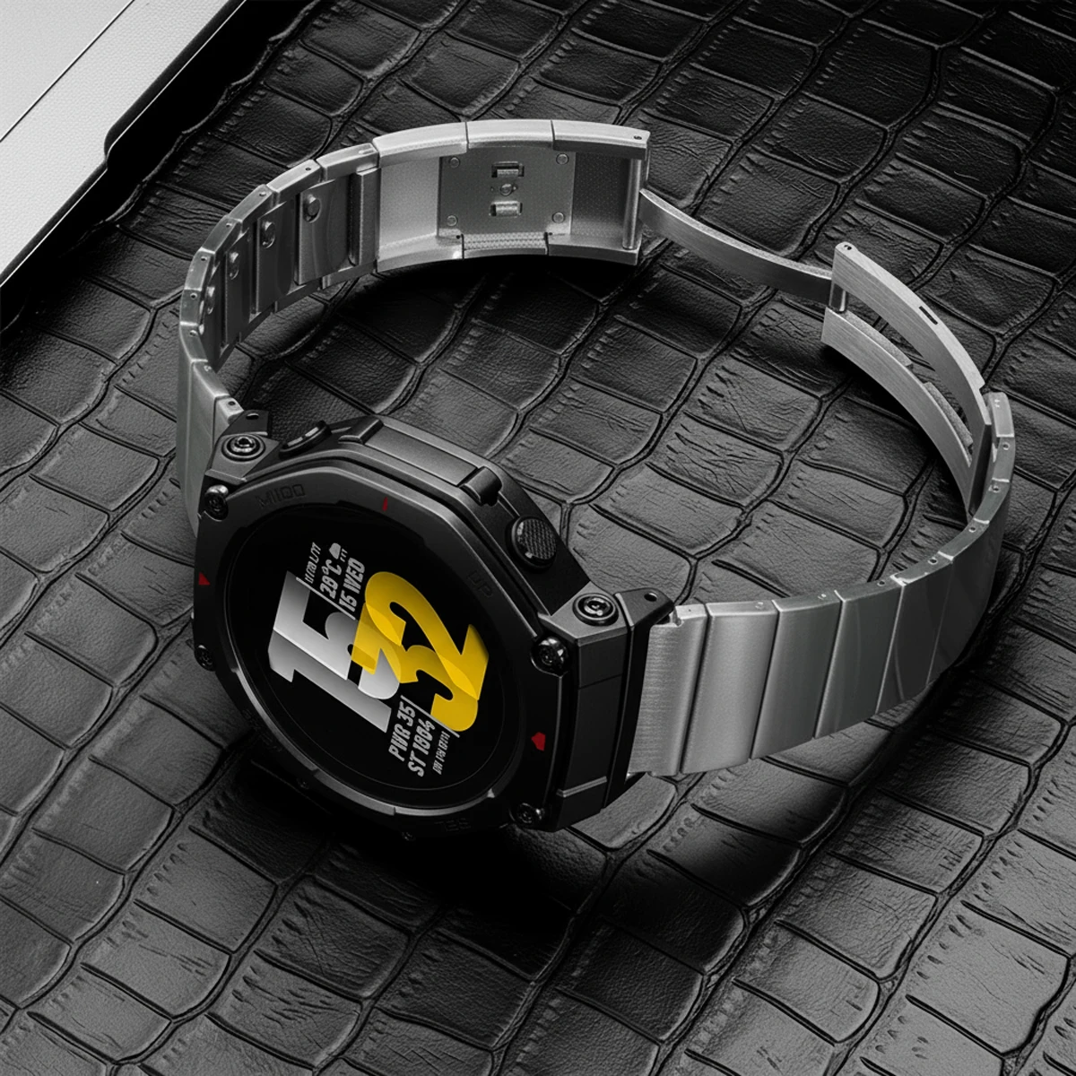 Banda de aço inoxidável para huami amazfit T-REX 3/2 relógio inteligente pulseira esportiva para xiaomi amazfit t-rex/t rex pro 2 correa