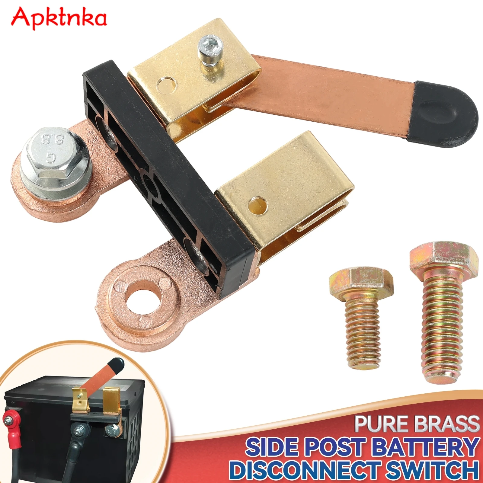 

12V/24V 750A Knife Blade Isolator Power Cutoff Shut OFF Switch Side Post Battery Disconnect Switch for Marine Car Boat RV ATV