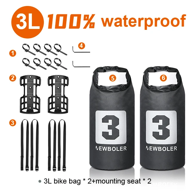 Newboler Draagbare Waterdichte Fiets Vorktas 3l 7l Draagbare Fietstas Elektrische Scootertas Fiets Voortas Fiets Vorktas