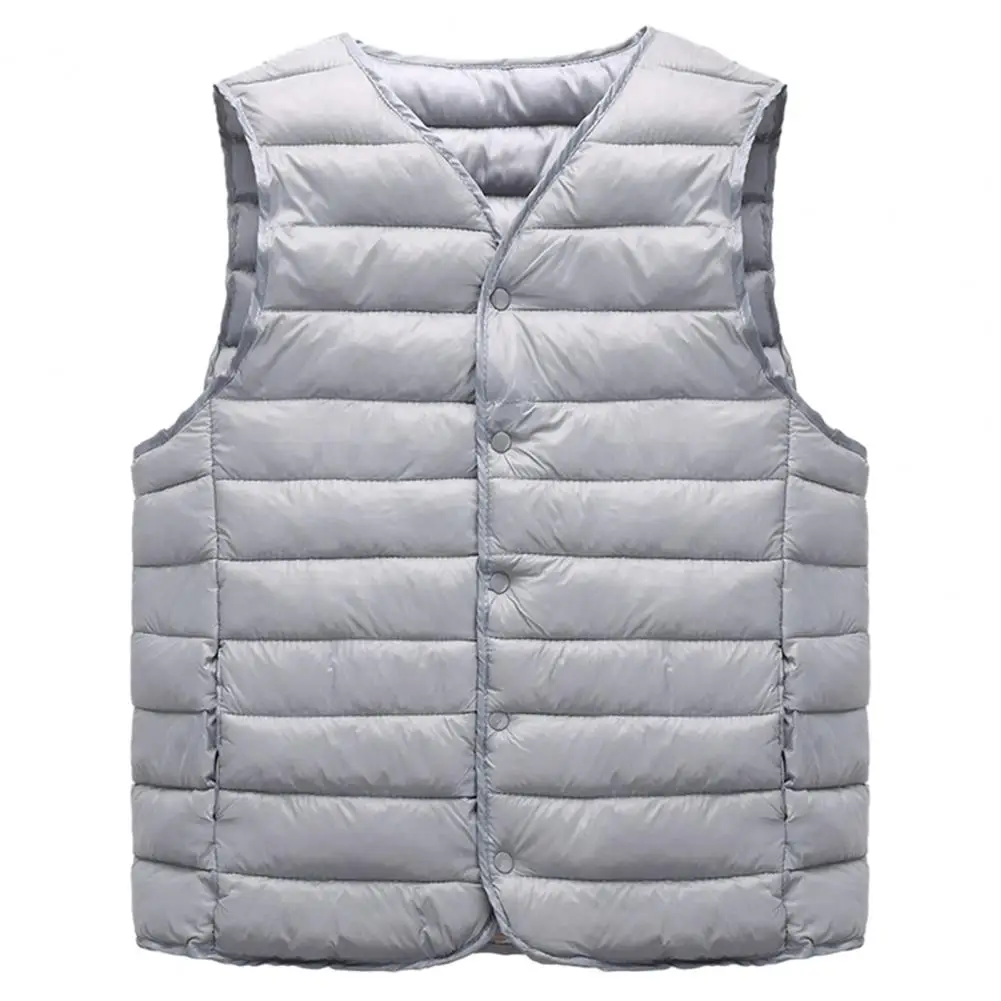 

New Autumn and Winter Clothes Short Down Vest Men's Large Size Inside and Outside Wear Slim Fit Warm Sleeveless Waistcoat