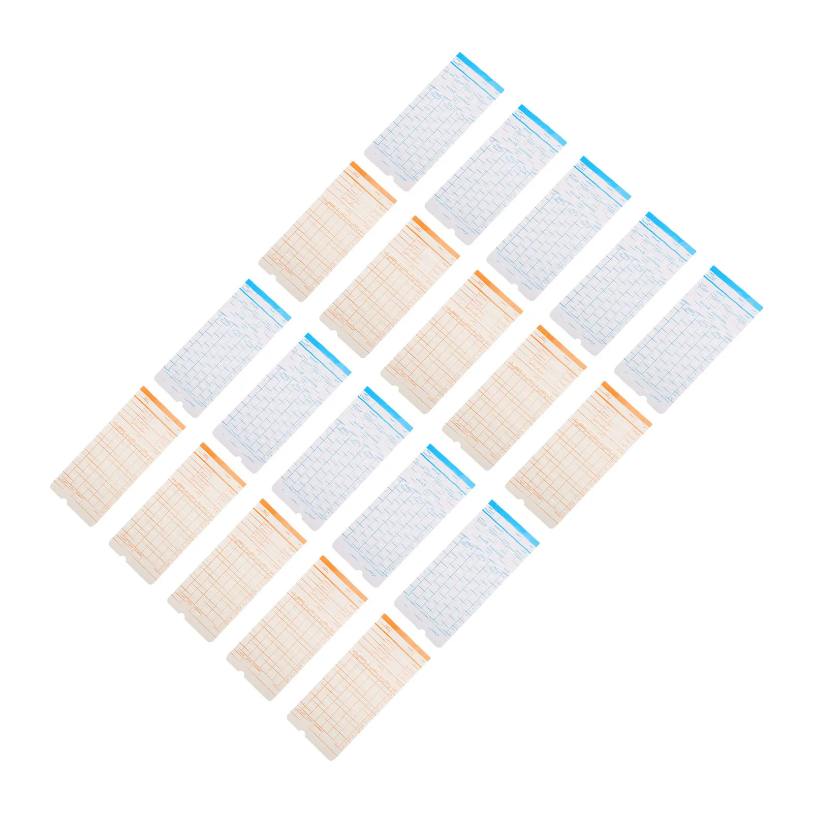 بطاقات ورقية سميكة على الوجهين، بطاقات وقت الحضور، مستلزمات مكتبية محمولة خفيفة الوزن كهدية للعائلة