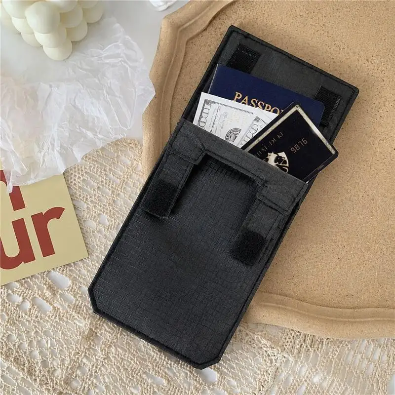2026 Schwarze Schlanke Geldbörse mit Gürtelclip, Diebstahlsicher, Verstecktes Fach mit Klettverschluss – Detail 12