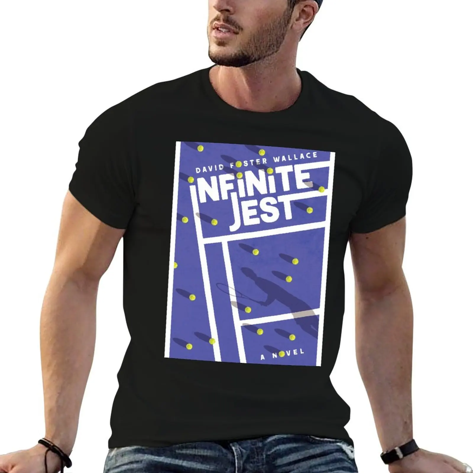 T-shirt décontracté de grande taille avec design de livre alternatif Infinite Jest