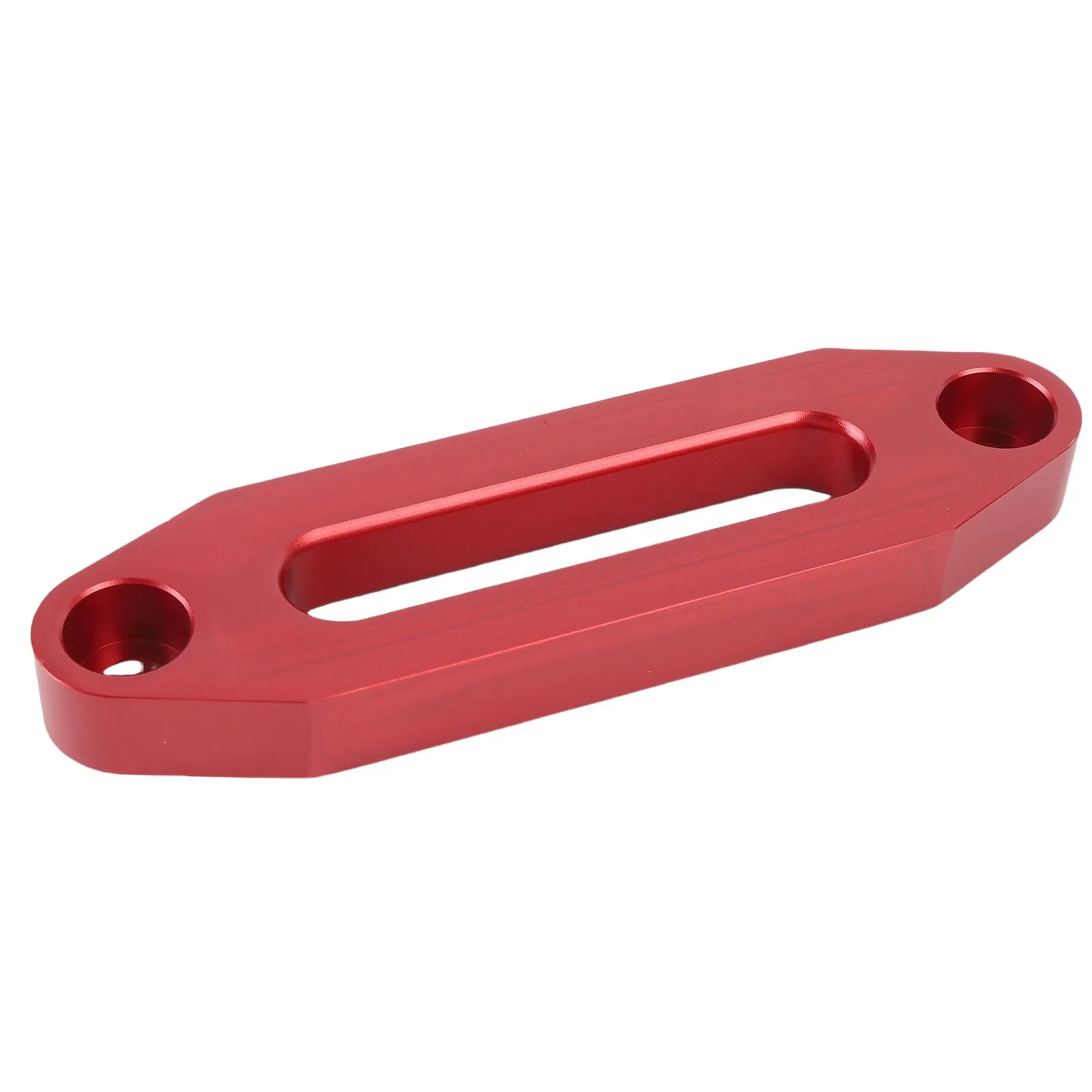 Hawse Style Winch Fairlead 4.88in Red Aluminum Alloy for ATV 3000-4000Lb Winch Anchor Cable 124mm Standard Hole Fairlead Replace