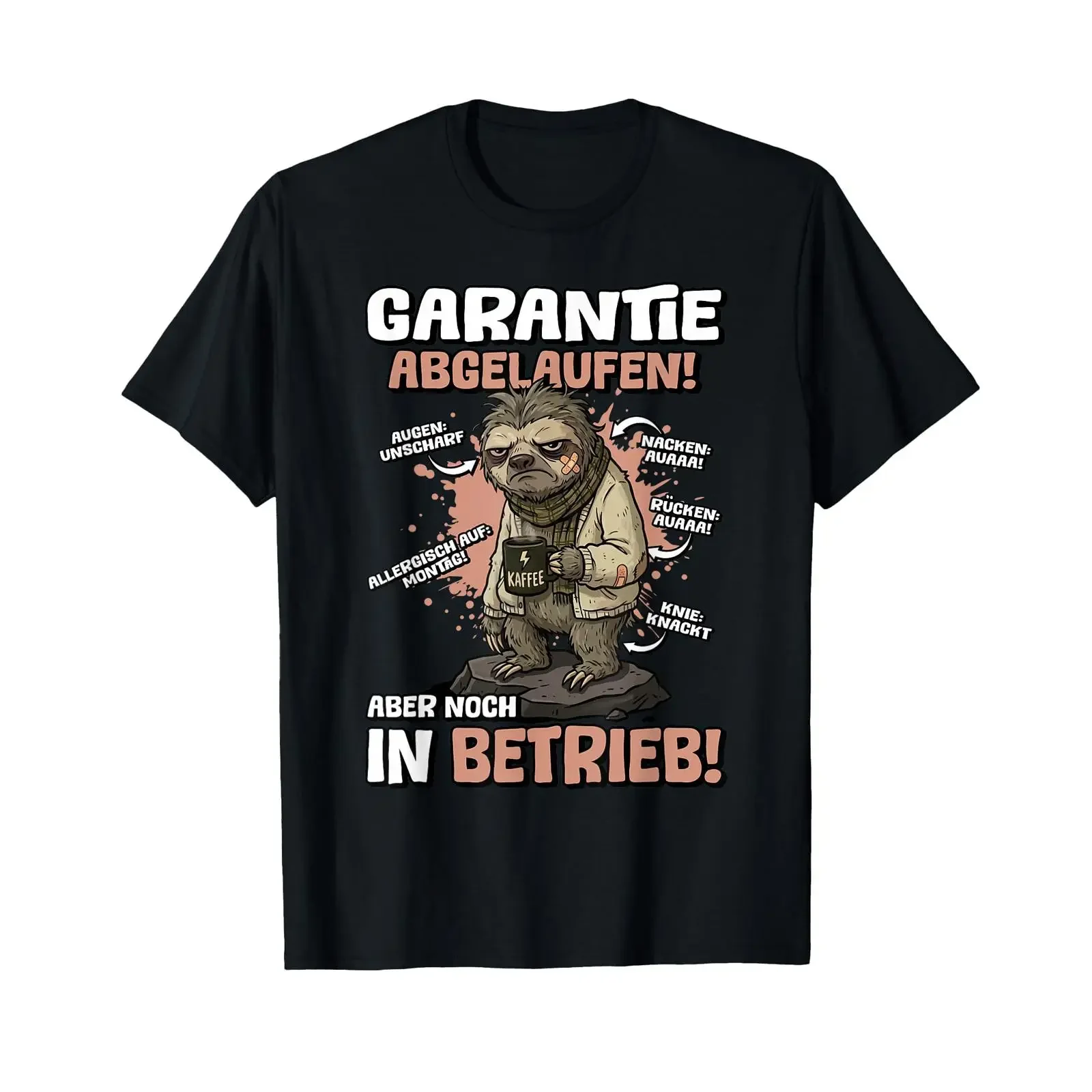 T Shirt with German Text Aber noch in Betrieb Kollege Kollegin Language vintage Washed Soft Slightly homme graphic