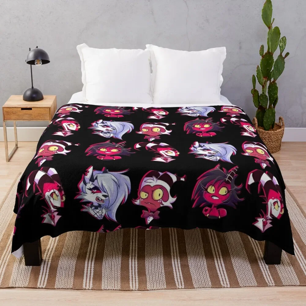 

Helluva Gang Throw Blanket Warm Comfortable Blanket for Office Napping