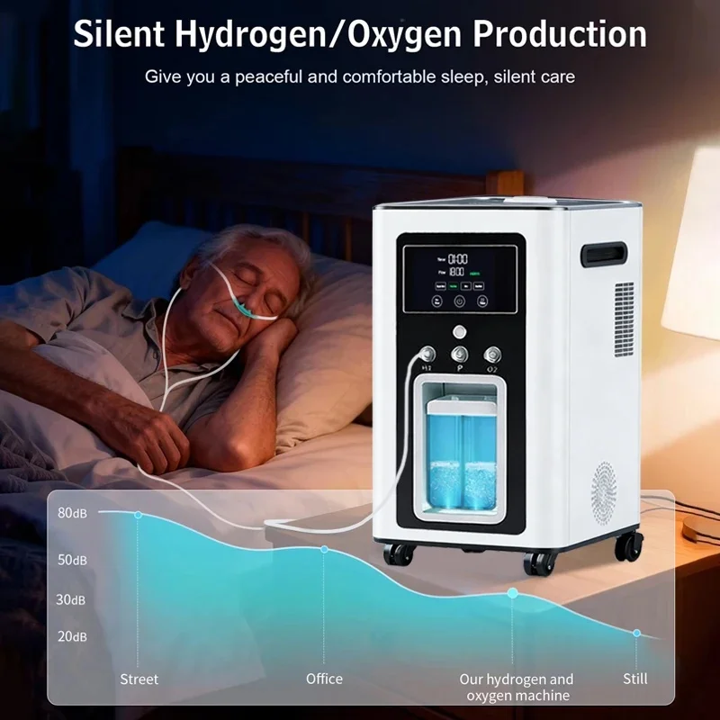 Molecular Hydrogen Generator Oxygen Inhalation Machine 900ml 3000ml Therapy 99.99% Purity Hydrogen Inhaler for Health Improvemen