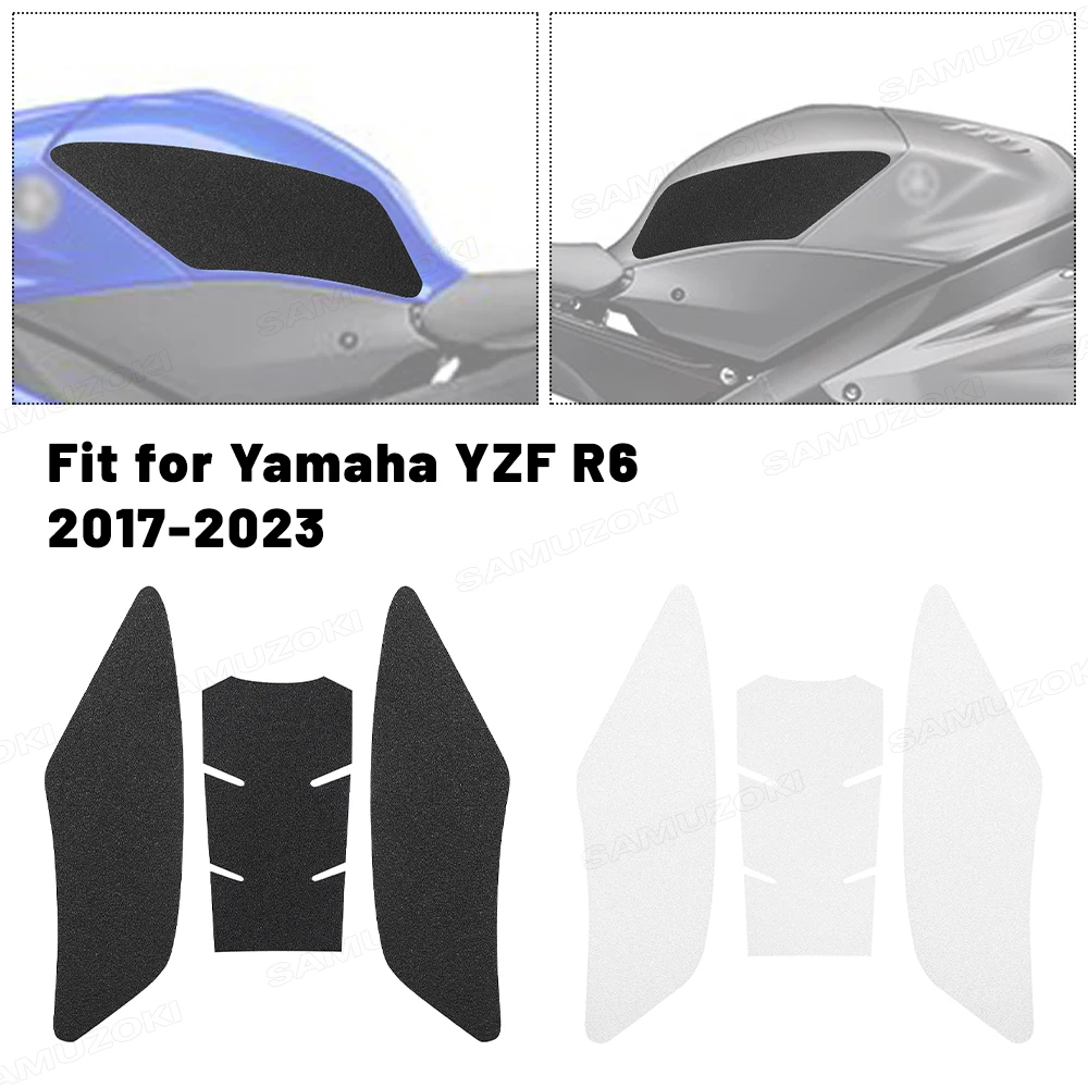 

Подходит для YAMAHA YZF R6 2018-2022, противоскользящая наклейка для мотоцикла, накладки на топливный бак, защитная наклейка