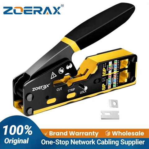 Инструмент для обжима RJ45 CAT6 ZoeRax - надежный и удобный — фото товара