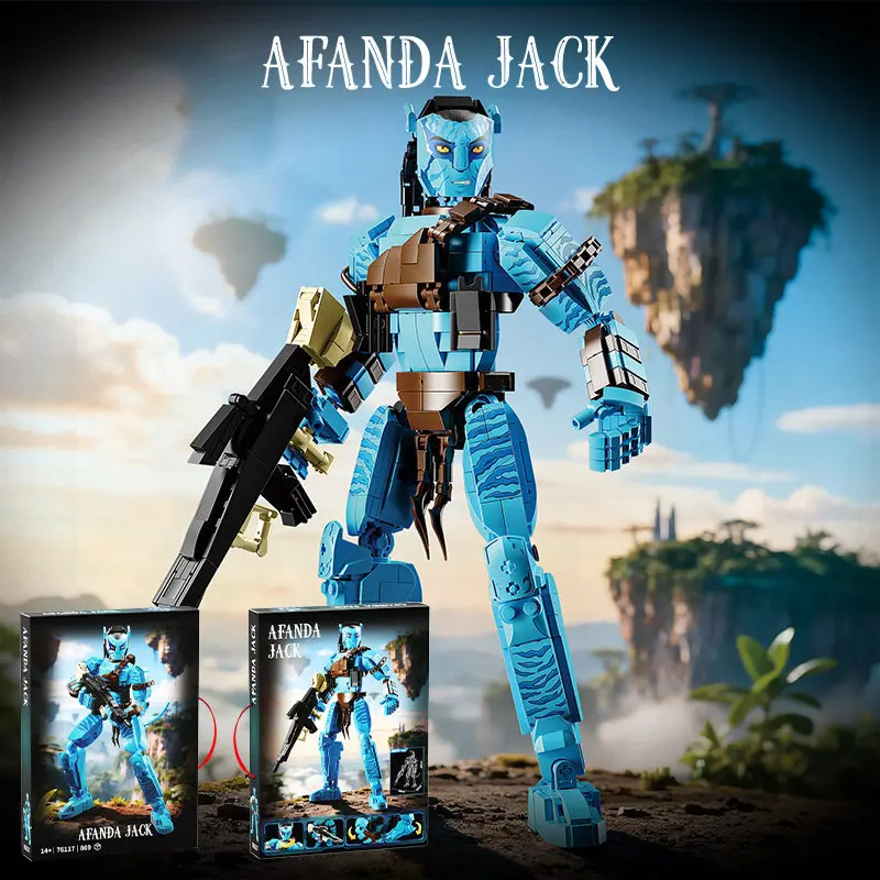 أفاتار 3: نار ورماد، مكعبات بناء جيك سولي، بانشي الغابة، توكون، منتجات أفلام، ألعاب بناء للأطفال، تماثيل