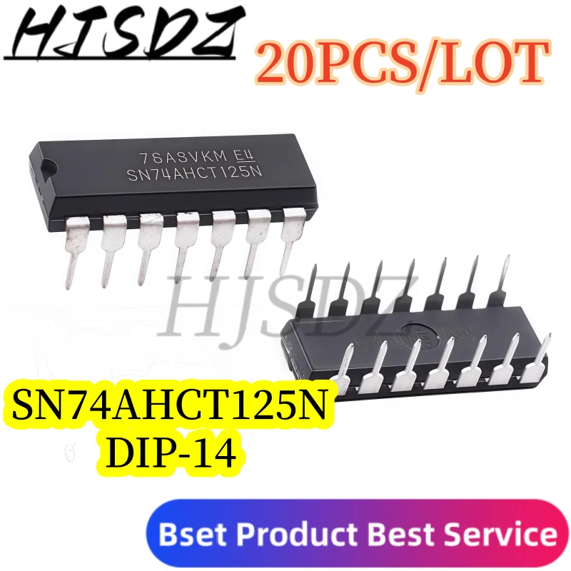Spot shipment【20PCS/LOT】SN74AHCT125N / 74AHCT125N Quad Bus Buffer Logic Chip Straight 14-Pin