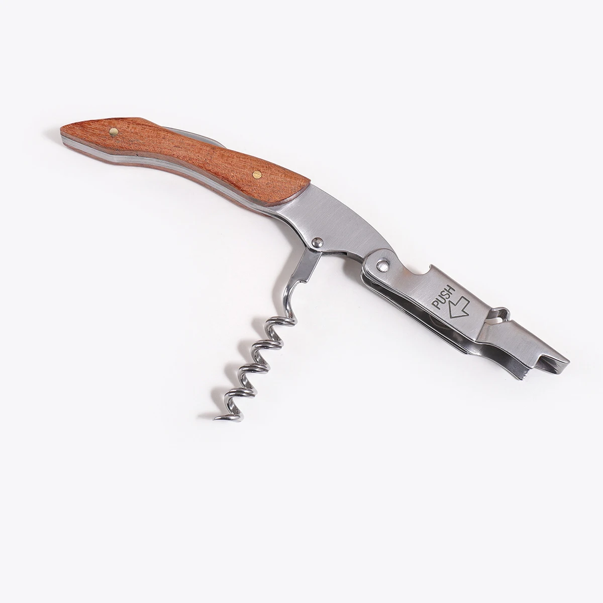 Wooden Handle Custom Text Wine Opener Customized Name Corkscrew Foil Cutter Engraving Gift Personalized Name Beer Bottle Opener