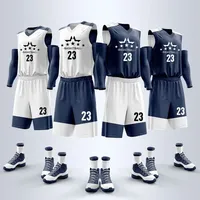 Double-Sided Basketball Uniform Set Custom Men's College Student Competition Group Purchase Sports Training Breathable Team Jers