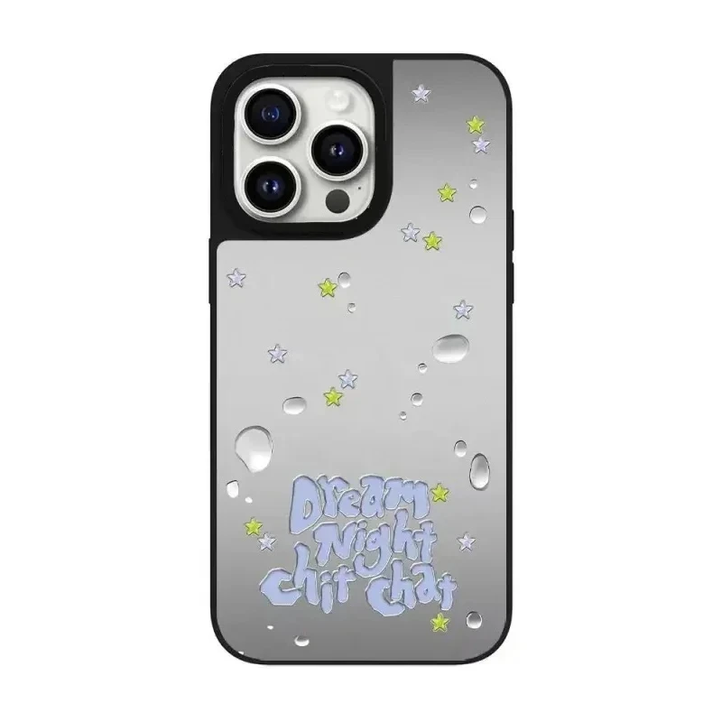 

Graffiti Letter Mirror Surface Black Border MagSafe iPhone 11 12 13 15 14 Pro Max Protective Case, Fits iPhone 15 Pro Max