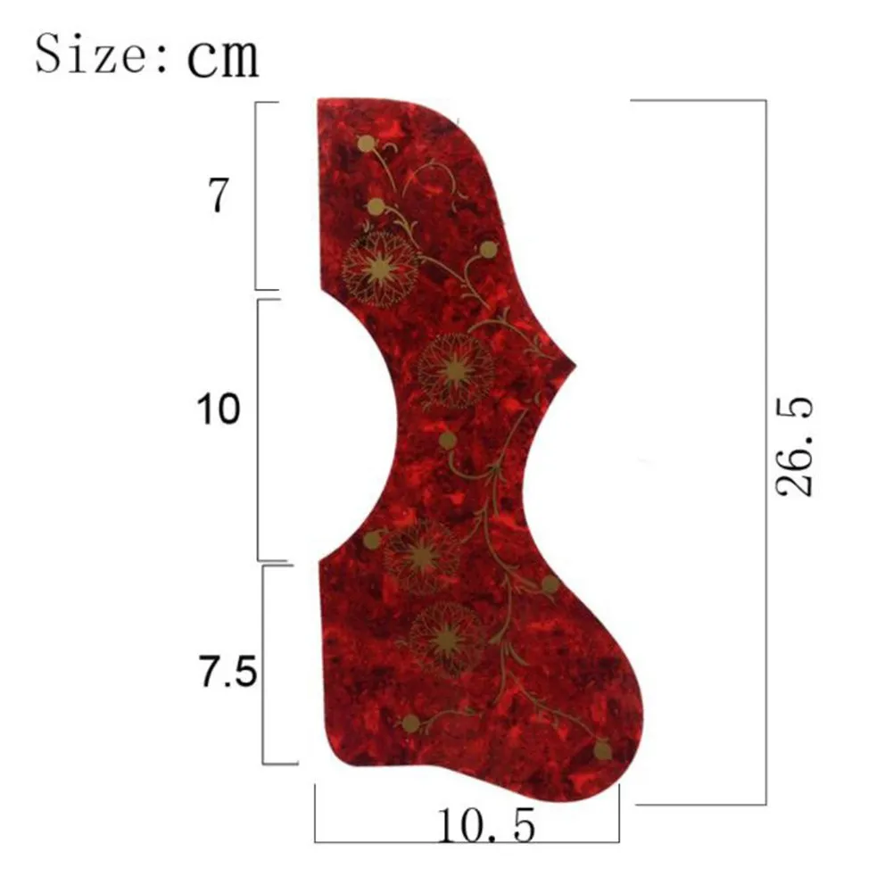 Acoustic Guitar Pickguard Replacement Designed for For EJ-200 SJ-200 Dreadnought Models Soundhole Mounted Celluloid PVC