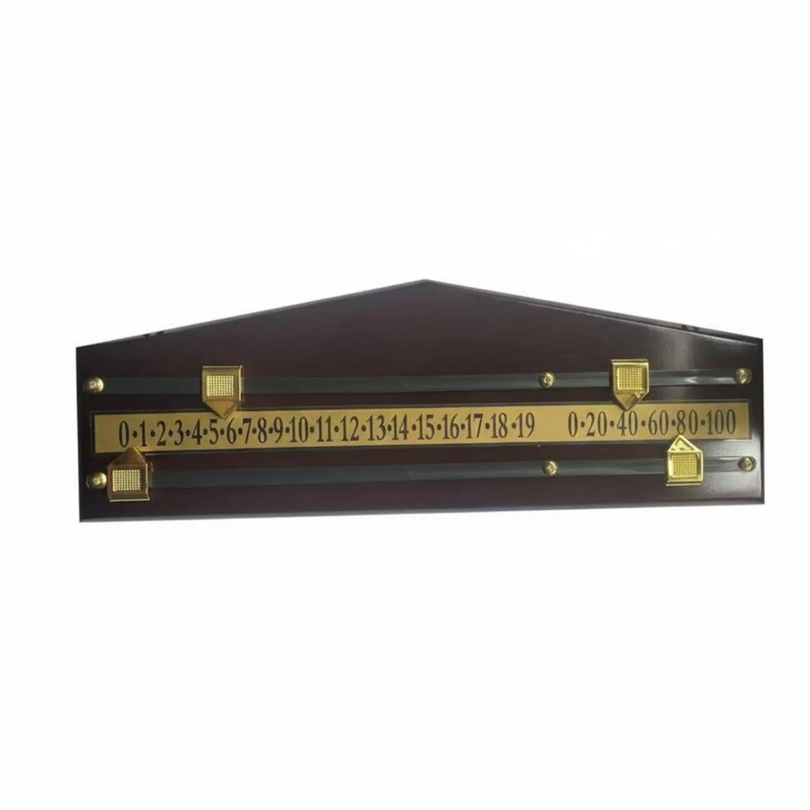 Burgundy Wood Billiards Scoreboard Wall Mount Snooker Scoreboard for Entertainment Room Billiard Supplies