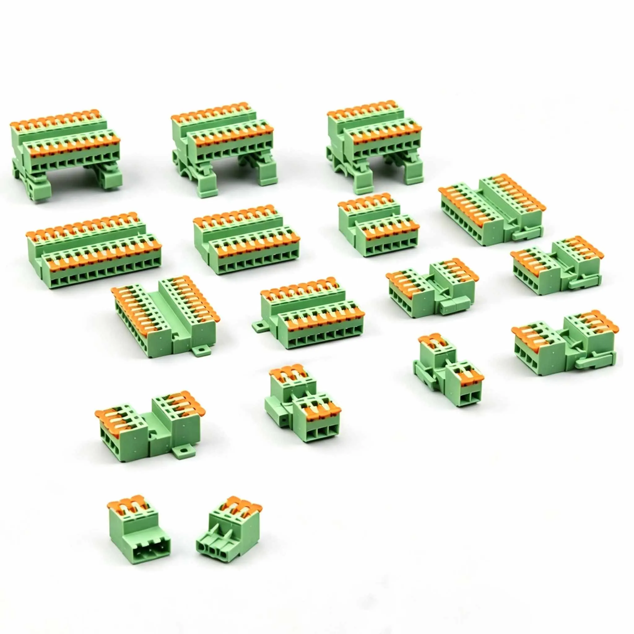 Threaded Terminal Spring Plug Quick Connect Welding‑Free Docking Handle Connector For LED Terminal Blocks Screwless Adapter