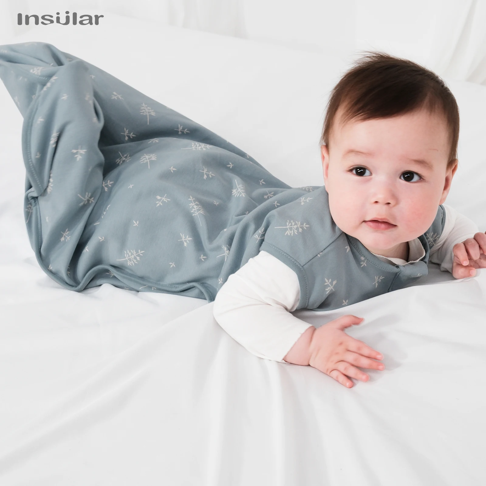 Insular Baby Sleep Sack-Unisex Sleeveless Sleep Bag, 100% Cotton Wearable Bedding Blanket, Soft Summer Suit for Baby and Toddler
