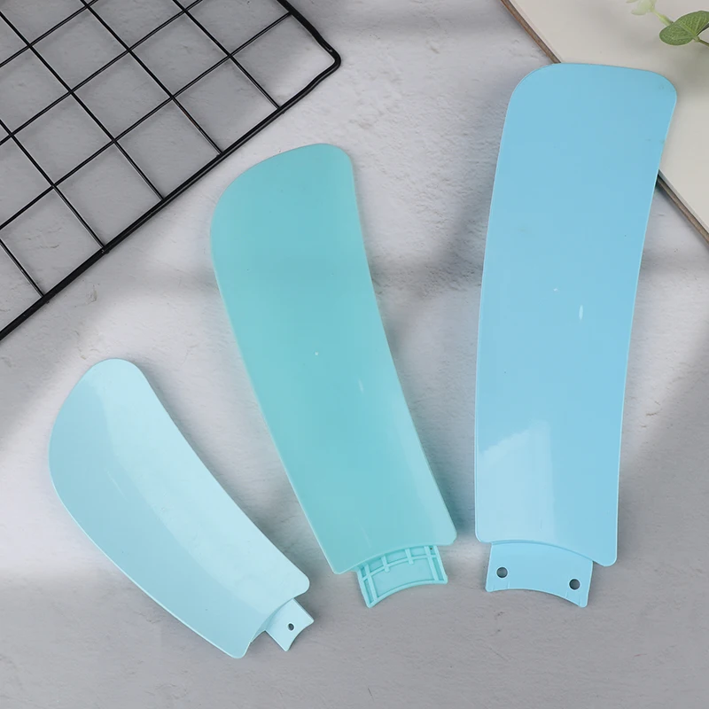 5 peças 17.5/25/29.5cm lâminas de ventilador de plástico lâmina de substituição de inserção direta universal plástico pequena folha de ventilador acessórios diy