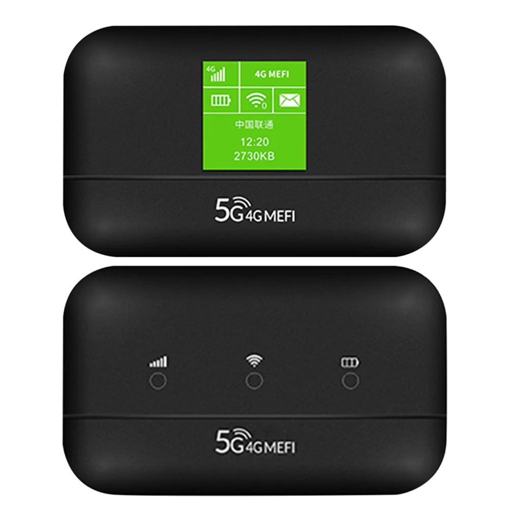 4G Wireless LTE Router 150Mbps Mobile WIFI Router 3000mAh Pocket Hotspot LCD Display Portable Pocket MiFi Modem for Home Office