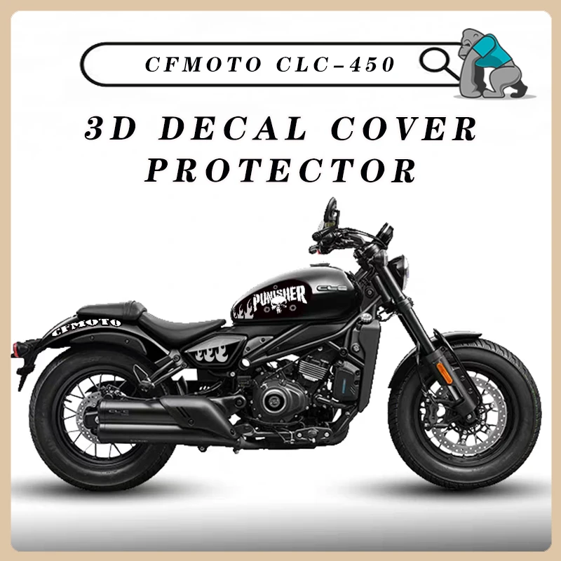 Motorcycle Stickers Scratch Covering For CF CLC-450 Waterproof Reflective Motorbike Body Decals Accessories Motorcycle Stickers