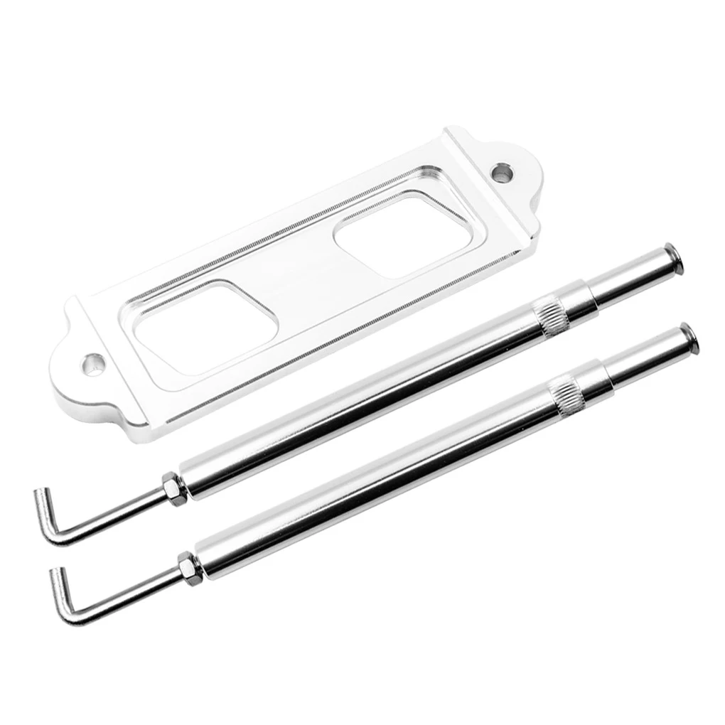 Battery Down Tie Car Fasten Holder Bracket Compact Stainless Tray