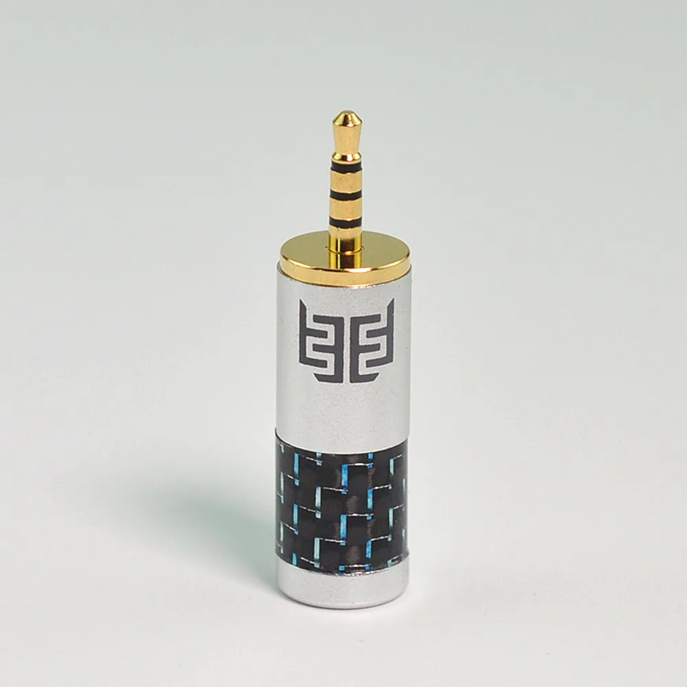 Eidolic 4.4mm plug with 2.5mm balanced and 3.5mm stereo anodized aluminum/carbon fiber connectors