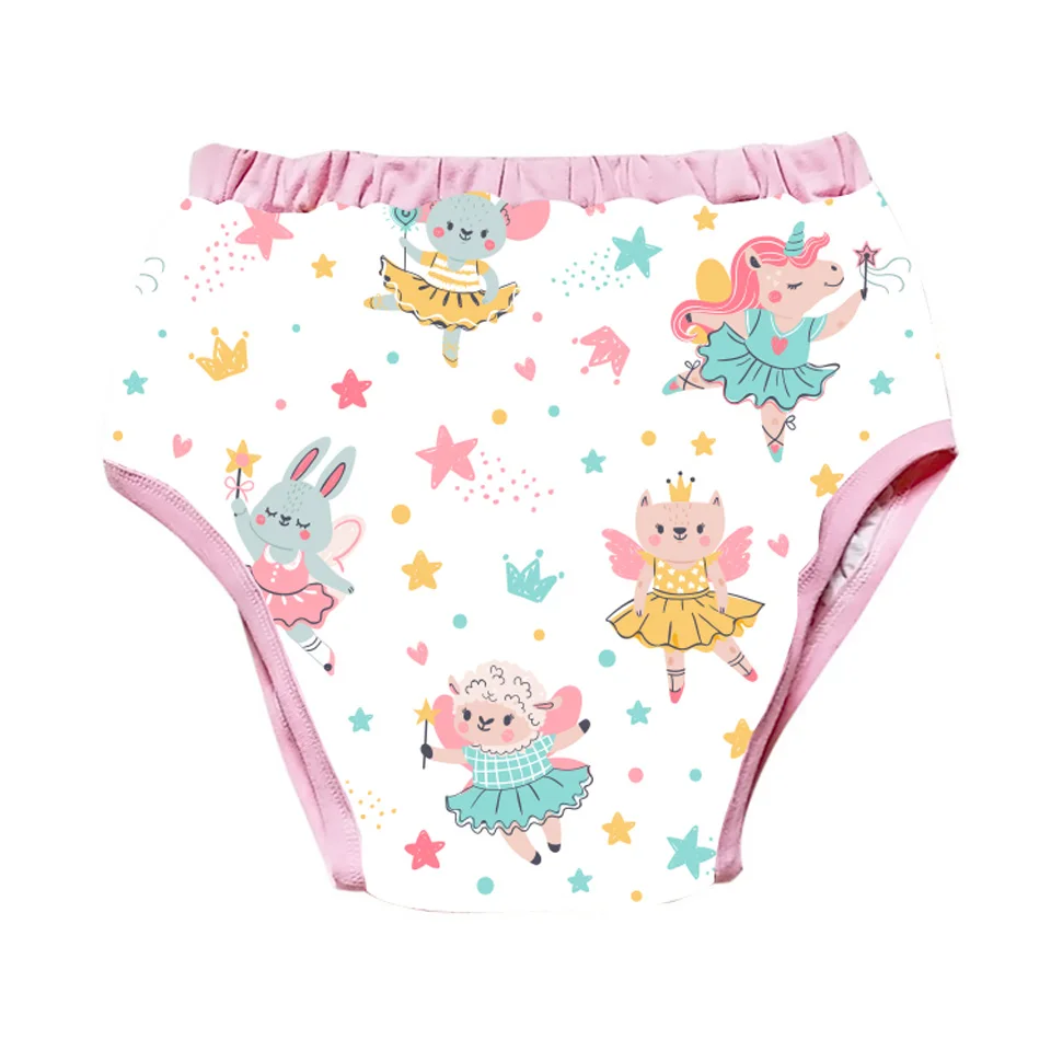 Adult Printed baby unicorn dancing animal trainning pants/Adult baby brief with padding inside/ trainning pants/adult trainning