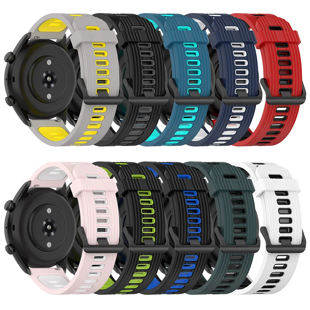 Gts3 pulseira de silicone para amazfit gtr 42mm pulseira de pulso para xiaomi amazfit gts 3 2 2e gts2 mini pulseira bip s u pro pulseira de relógio