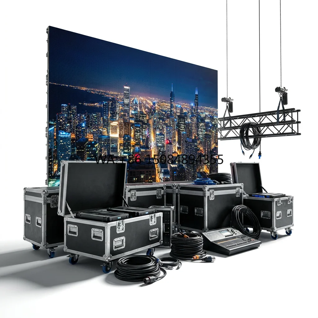 

Wholesale P2.97 Stage Rental LED Display 500x500mm Aluminum Cabinet for Live Performance Theater Church Background Video Screen