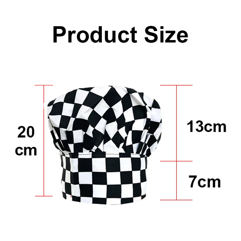 20 سنتيمتر طويل القامة قبعة الطاهي 2/1 pce خدمات الطعام الفطر قبعات مطعم المطبخ كوك القبعات فندق شواء النادل قبعة الطبخ مخبز العمل قبعة #6