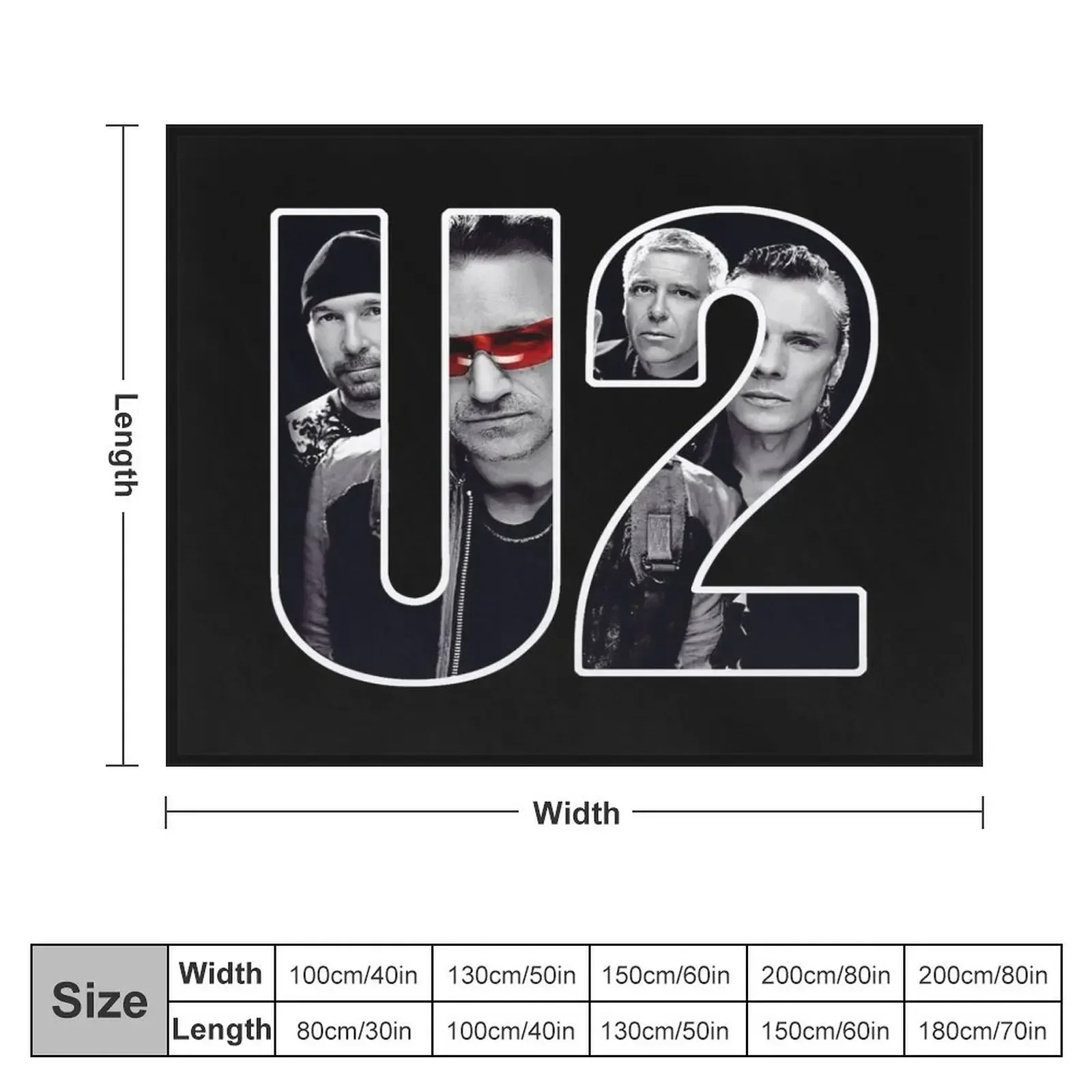 View over theu2 music u2 music ,u2 ,u2 Throw Blanket for babies wednesday Blankets