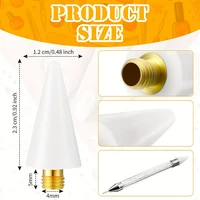 PINCEF-Pointe de remplacement pour biscuits d'ongles, 1 à 5 pièces, accessoire pour choisir les gemmes des ongles, blanc/rose 4