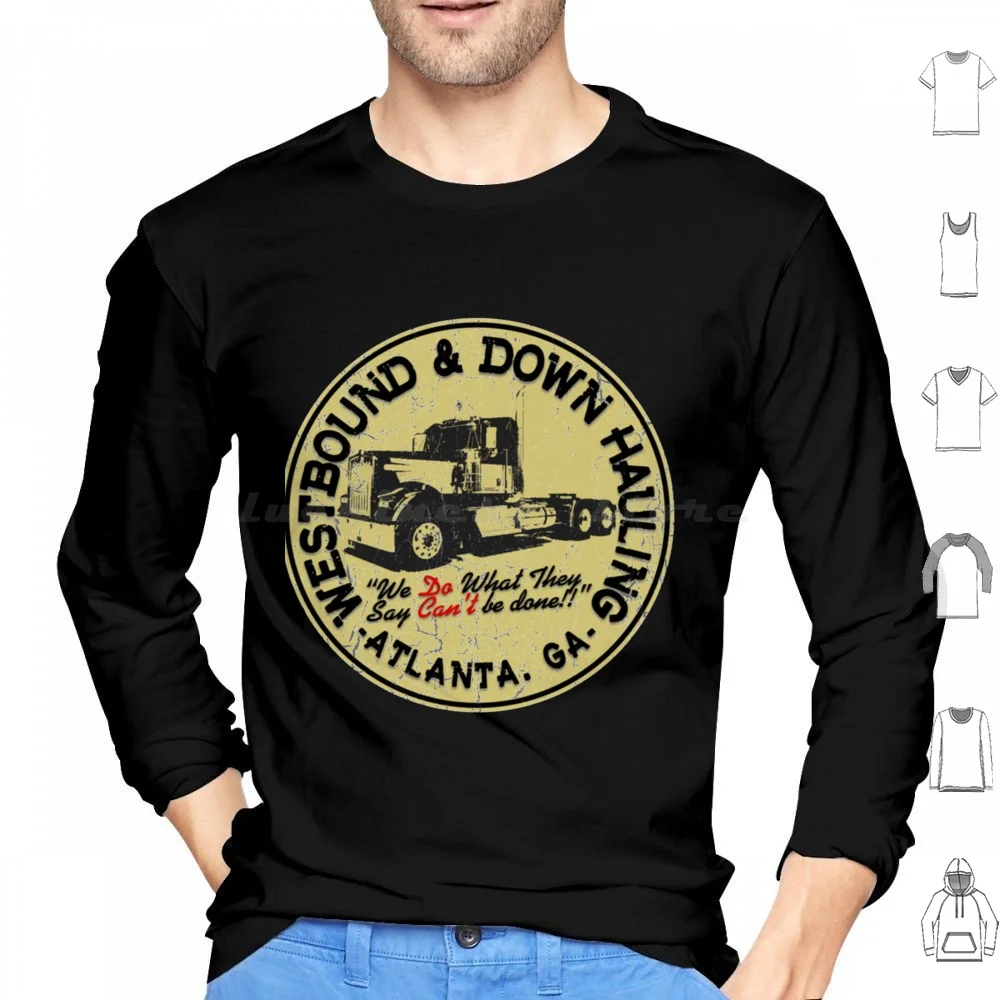 Westbound _ Amp _ Amp _ Down Hauling (Smokey _ Amp _ Amp _ The Bandit) Sudadera con capucha de algodón de manga larga Smokey y el
