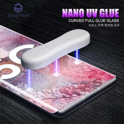 Full UV Glue Curved Tempered Glass For Samsung Galaxy S8 S9 S10 Plus S20 S21 S22 S23 Ultra Note 8 9 10 20 Screen Protector Film