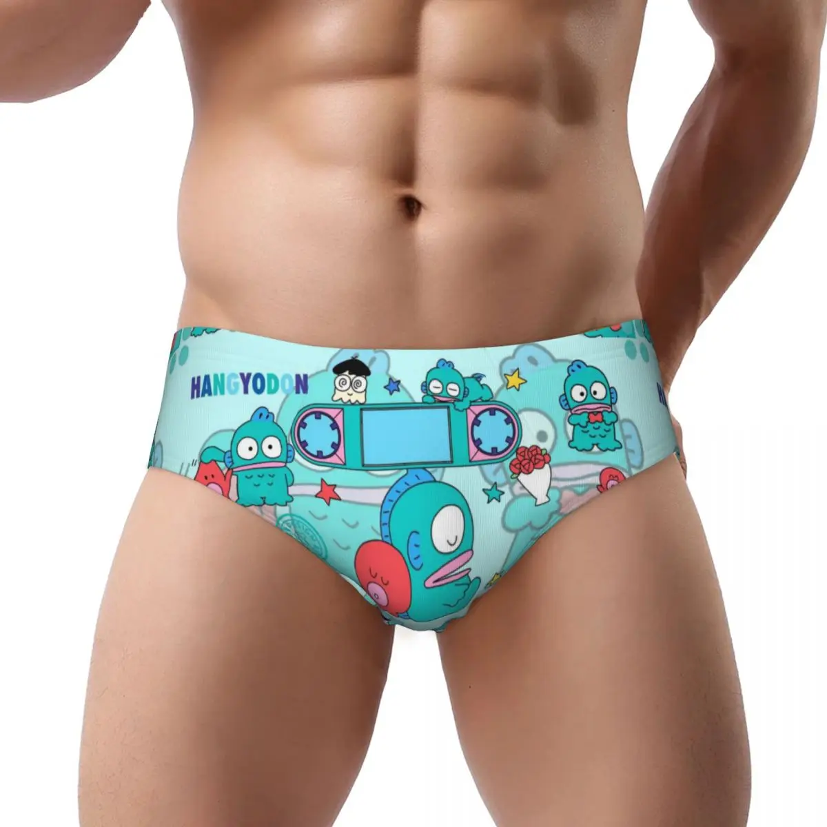 

Custom Men's Hangyodon Anime Manga Men Panties Breathable Briefs Underwear