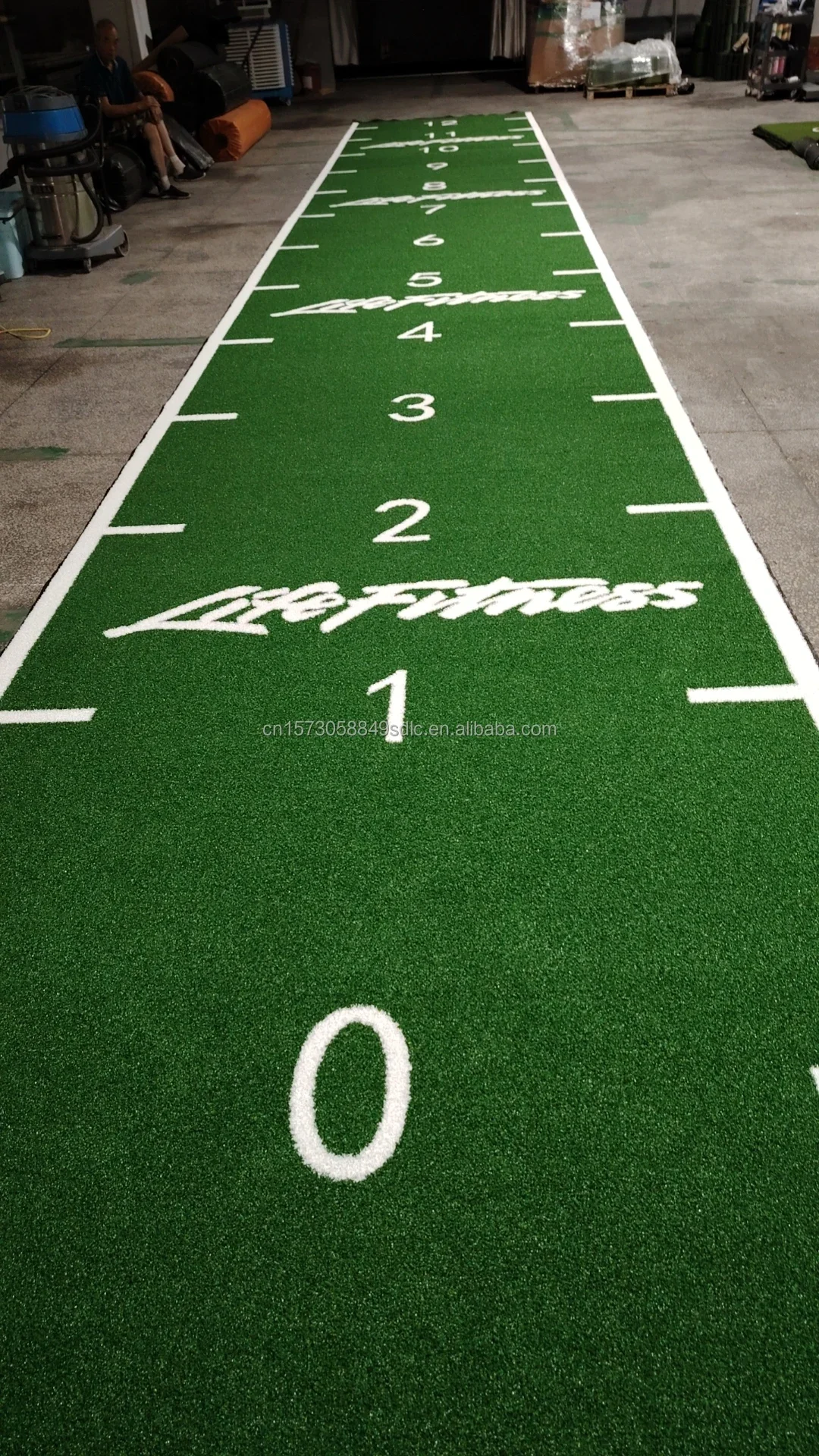 2026 Indoor Sport Training Sled Track with Artificial Grass Flooring