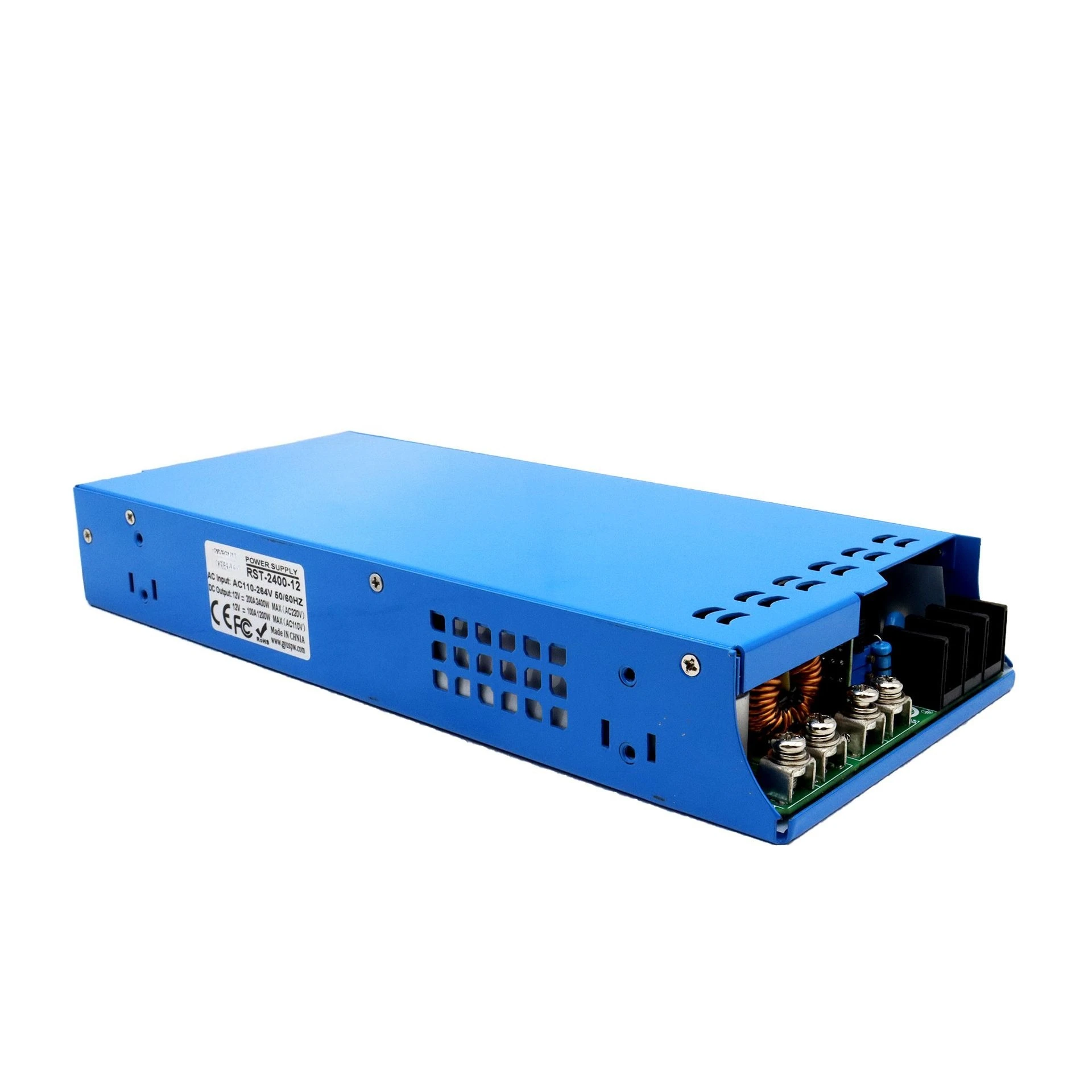 Industrial AC‑DC Stabilized Power Supply 2400W 3000W with PFC, Output 12V/24V/36V/48V/60V/72V DC