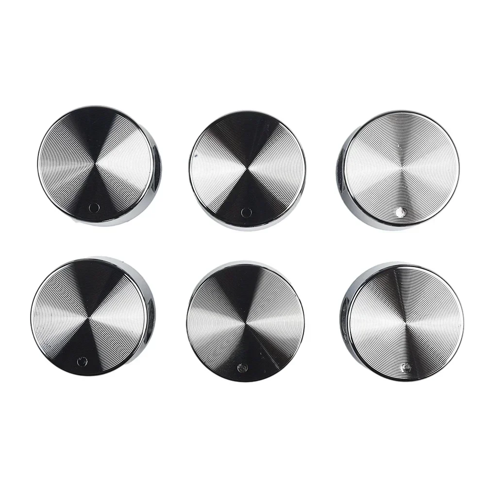 

6PCS 6mm Zinc AlloyRound Knob Gas Cooktop Handle Kitchen Appliance Accessories Electric Stoves Cooktop Ovens Rotary Switches