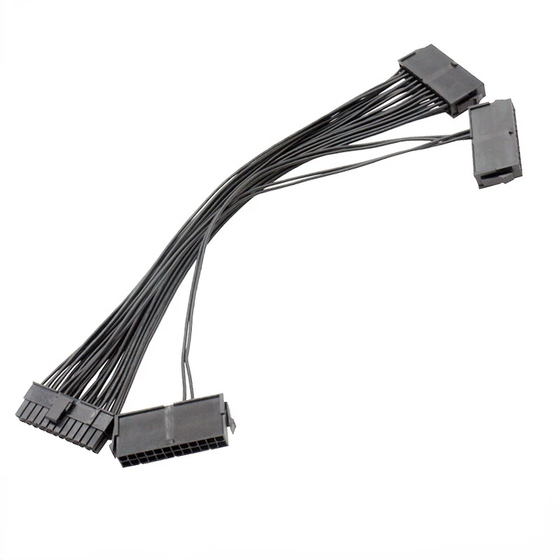 Power Supply 24 Pin ATX Mainboard Motherboard Adapter Connector Enable of Two Power Supply Units To A Single Motherboard