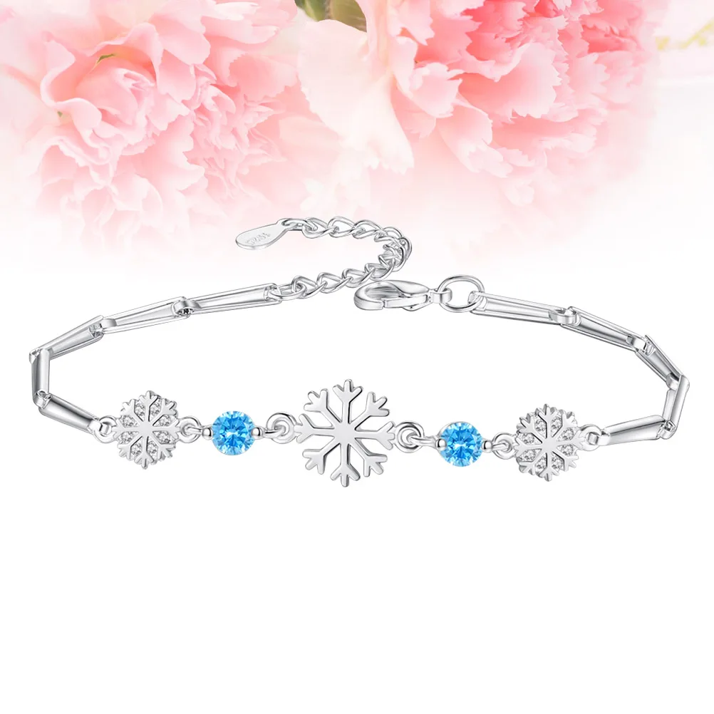 

Ladies Gifts Snowflake Bracelet Trendy Bracelets Women Girl Crystal Jewelry Child